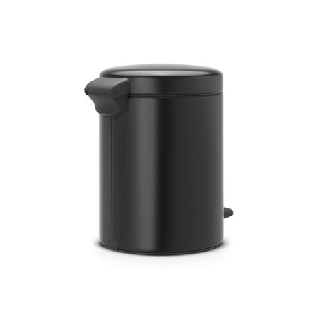 Brabantia Newcon bucket, plastic inner bucket, with a pedal, black matte color, 5 liters-2