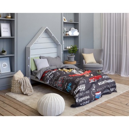 Bed linen 1.5 joint venture. Ethel "Real Handsome" 145 × 210 cm, 150 × 210 cm, 50 × 70 cm - 1 pc, 100% cotton-3