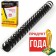 Plastic springs for binding 50 pieces, 25 mm (for stitching 181-200 sheets), black