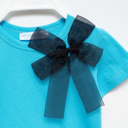 T-shirt Children's KAFTAN "Bow", r.28 (86-92 cm), blue color-10