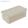 Storage basket with a “knitting” lid, 3 l, 26.5 × 15 × 10 cm, white color