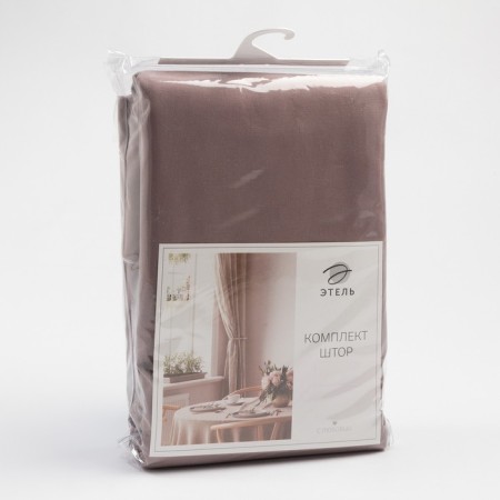 A set of curtains for the kitchen with sequences of Ethel "Kitchen", lilac color, 150x180 cm - 2 pcs-7