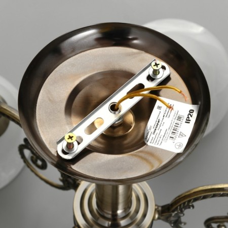Economic Service Chandelier "Classic" 5x60W E27 bronze 66x66x36 cm-8