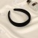 Hair rim "Jeannette" Classic velvet, 3 cm, black