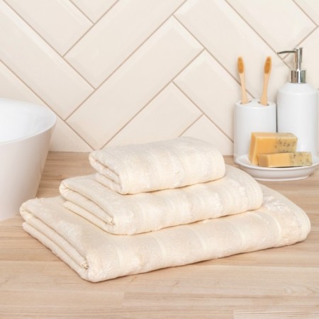 Trick Tenier "Ethel" Bamboo Milk 30x60 cm, 70% HL, 30% bamboo, 450g/m2