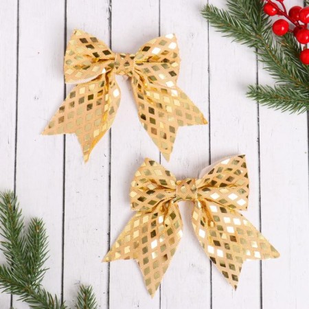 Jewelry decoration "Balt Lux" (set 2 pcs) 12x11 cm, gold