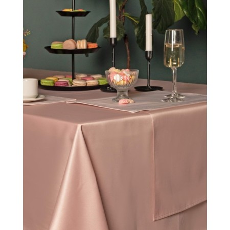 Round tablecloth, size 160x160 cm, color ash rose-1