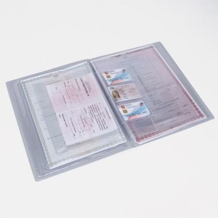 Document folder, 4 sets, blue color-3