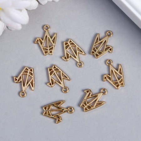 Decor for creativity Metal "Pigor Origami" gold 1.1x1.5 cm-2