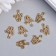 Decor for creativity Metal "Pigor Origami" gold 1.1x1.5 cm