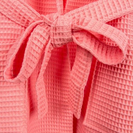 Unisex bathrobe Pamira, size S, coral color-1