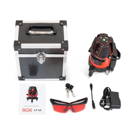 Laser Laser RGK LP-64, 20 m, 5 rays, 635 HM, 5/8 ", grade 2-4