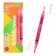 Textbook marker 0.5-3.5 mm Erichkrause Visioline V-16 Brush Neon, bilateral, pink neon, water-based ink