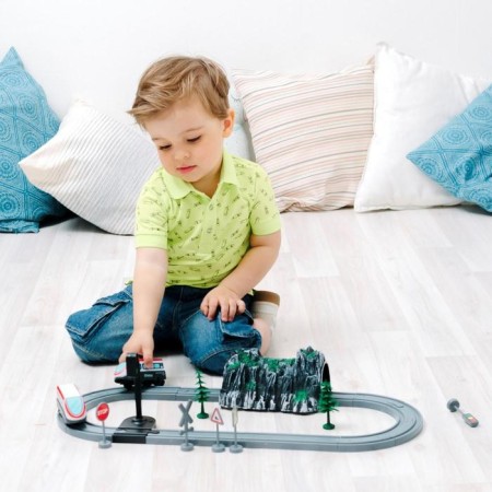 Railway for children "My City", 41 item, on batteries-8
