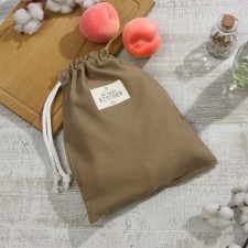 Bag Textile Ethel ECO, col. Olive, 27x34 cm, 70% HL, 30% linen, 190 g/m2