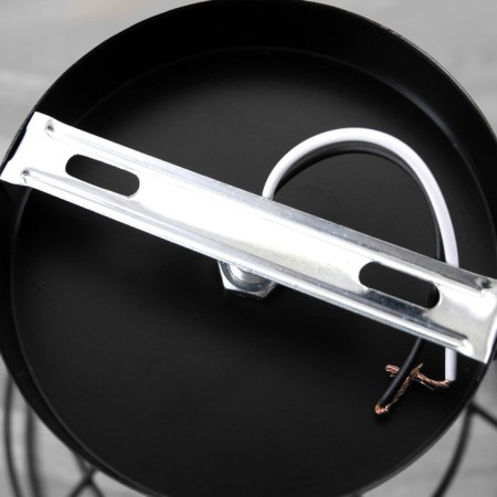 Nola chandelier 1x60W E27 Black 18x18x14 cm Bayerlux-5
