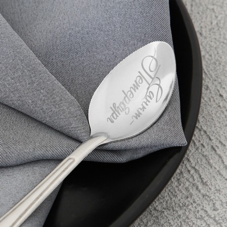 Spoon souvenir with engraving "St. Petersburg", metal, 3 x 14 cm-2
