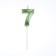 Candle in the cake on the skewer "Fine", the number "7", the emerald, 5 cm