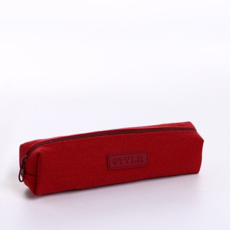 Style cosmetic bag, 19.5*5.5*4.2, lightning department, Bordeaux