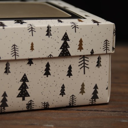The box is folding, the lid is, with the window of the "Magic New Year" 24 x 17 x 8 cm-2