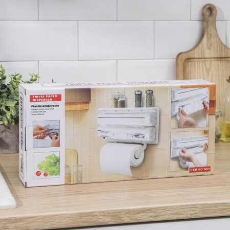 Organizer for kitchen accessories, 38 × 18 × 7 cm, beige color-7