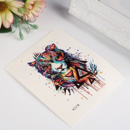 Tattoo on the body color "Tiger" 10x8 cm-1