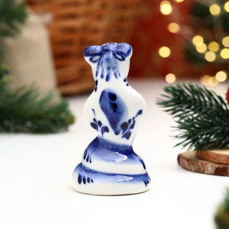 Souvenir "Snake Masha", 10 x 5 cm, gzhel-3