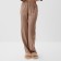 Female pajamas (shirt, trousers) kaftan "strip", coffee, r.48-50
