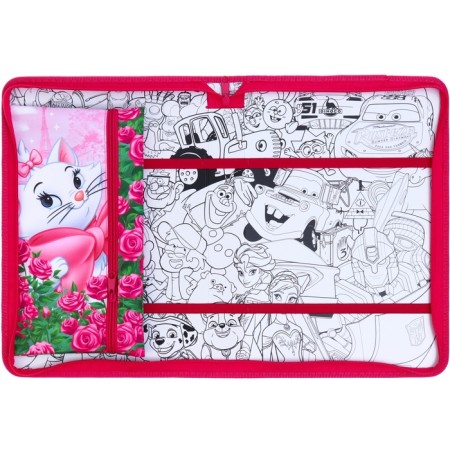 A4 Labor folder with a pencil case, on a zipper, textiles, cats aristocrats-3