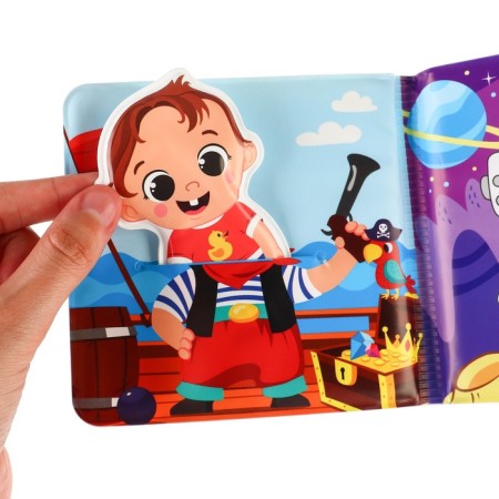 Book - a toy for the bath "My dreams", with a figure, Kroshka I-9