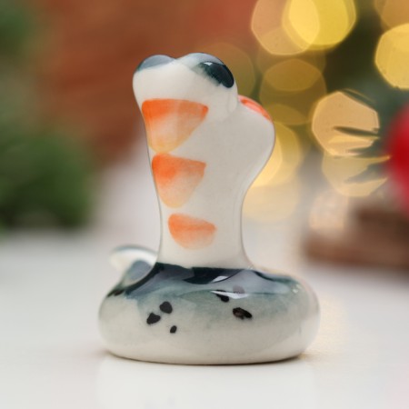 Souvenir "Snake Pus", type 2, gzhel, color, 4 cm-3