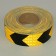 Reflective tape, self -adhesive, yellow with dotted line, 5 cm x 45 m