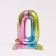 Foil ball 16 "number 0", on a stand, gradient
