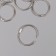 Rings for creativity (photo albums) "silver" int. D = 3.5 cm external. D = 4 cm nr 10 pcs