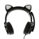 Headphones Quumo Game Cat Black, Game, microphone, USB+3.5 mm, 2m, black