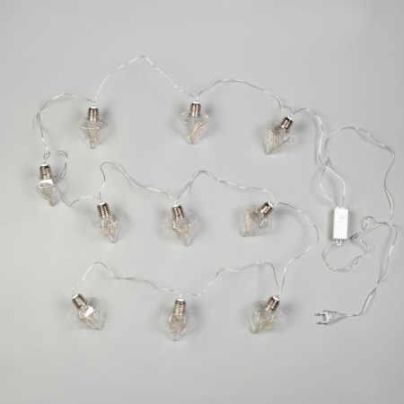 Garland “thread” 3 m with nozzles “Crystal bulbs”, IP20, transparent thread, 80 LED, glow blue, 8 modes, 220 V-2