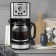 Coffee machine KitFort KT-732, drip, 900 watts, 1.5 l, silver-hourly