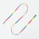 A set for cats "Rainbow", width 1 cm, Osh 16.5-27, OG 21-35 cm, leash 120 cm