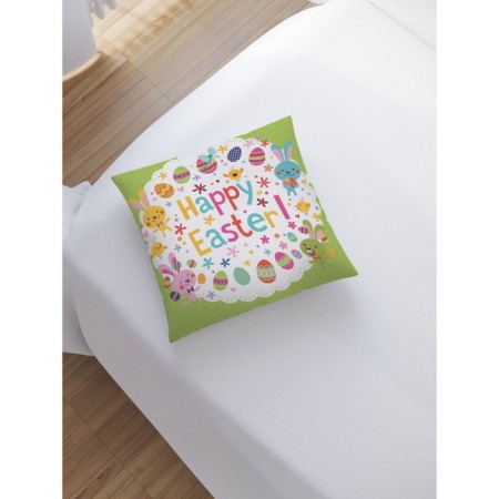 Decorative pillowcase "Easter bunnies", on a zipper, size 45x45 cm-1