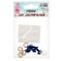 Rifle eyes with plugs, translucent, set 4 pcs., Blue color, size 1 pc: 1.2 × 1.2 cm