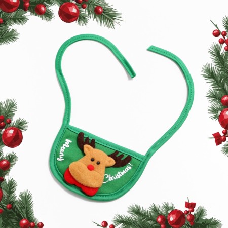 Dog collar "deer", green