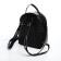 Women's backpack made of artificial leather with lightning, 1 pocket, black color