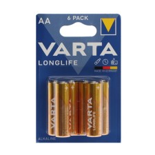 Battery Alkalin Varta Longlife AA set 6 pcs