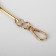 Pen for the “semicircle” bag, metal, with carbines, 12 × 9 cm, gold color