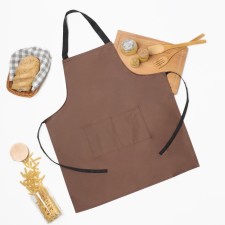 The apron is saving and I am brown color, 62*70cm, 100% p/e