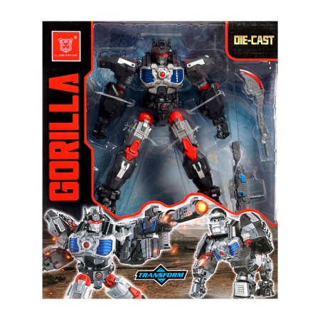 Gorilla robot, with metal elements, is transformed-11
