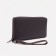 Male purse with lightning, department for bills, for cards, for coins, brown color