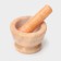 Stupa with a pestle Magistro "Marble", 10.5 × 7 cm, stone, color peach