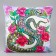 New Year! Decorative pillow "Snake in flowers", 40 cm, on lightning