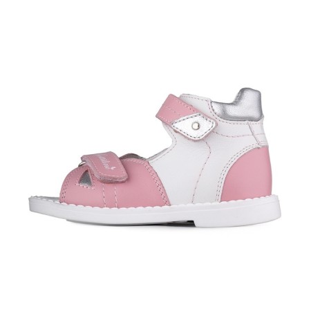 Baby sandals, size 20, white-silver color-1